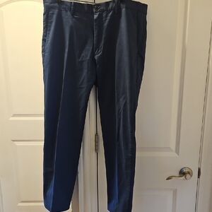 Club Monaco Blue Dress Pants with Straight-Leg Cut